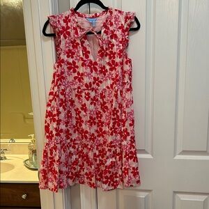 Draper James Pink and Red Floral Kids Dress